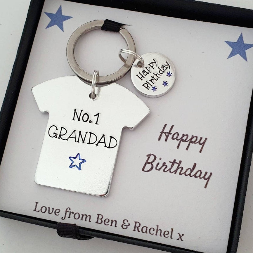 Personalised T-Shirt Keyring | Birthday Gift for Him