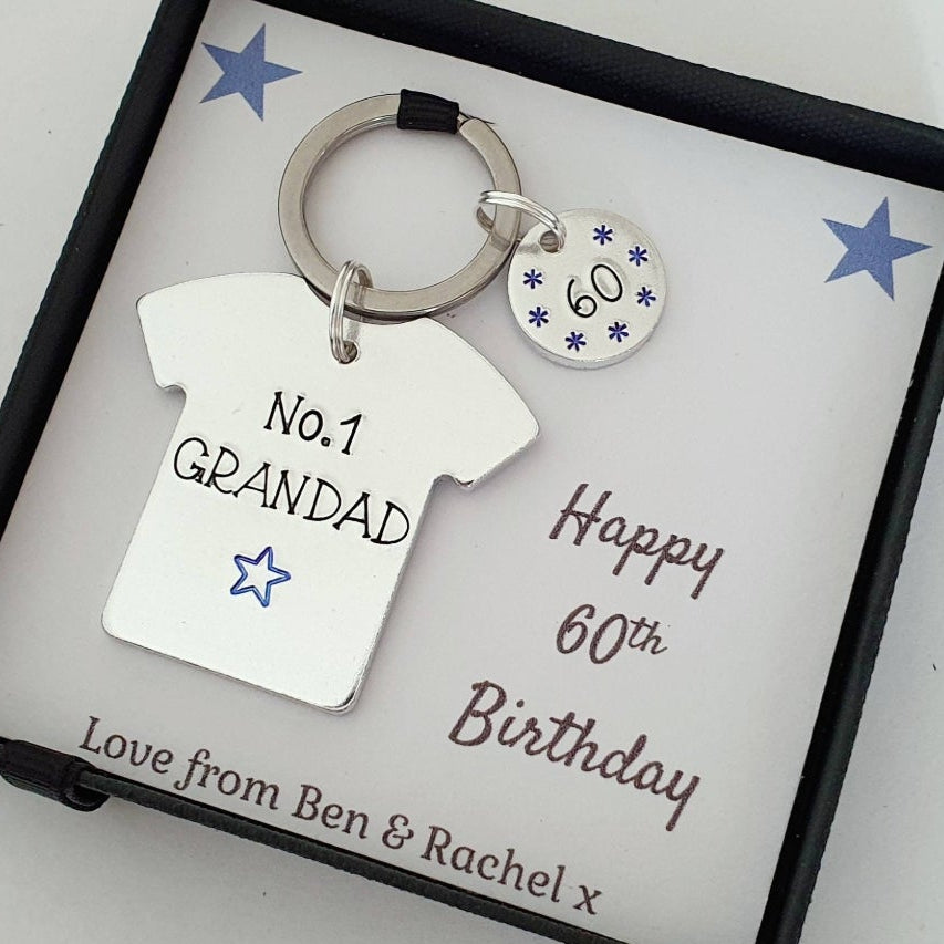 Personalised T-Shirt Keyring | Birthday Gift for Him