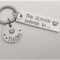 Personalised Cat Name Keyring