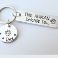 Personalised Paw Print Keyring