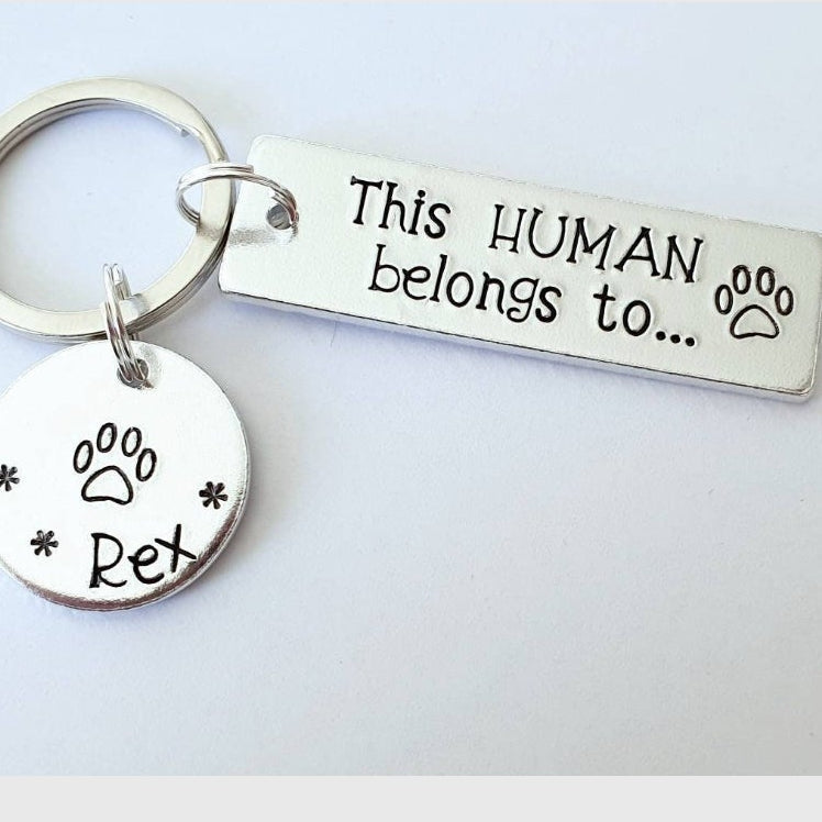 Personalised Paw Print Keyring