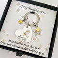 Personalised Sunflower Keyring