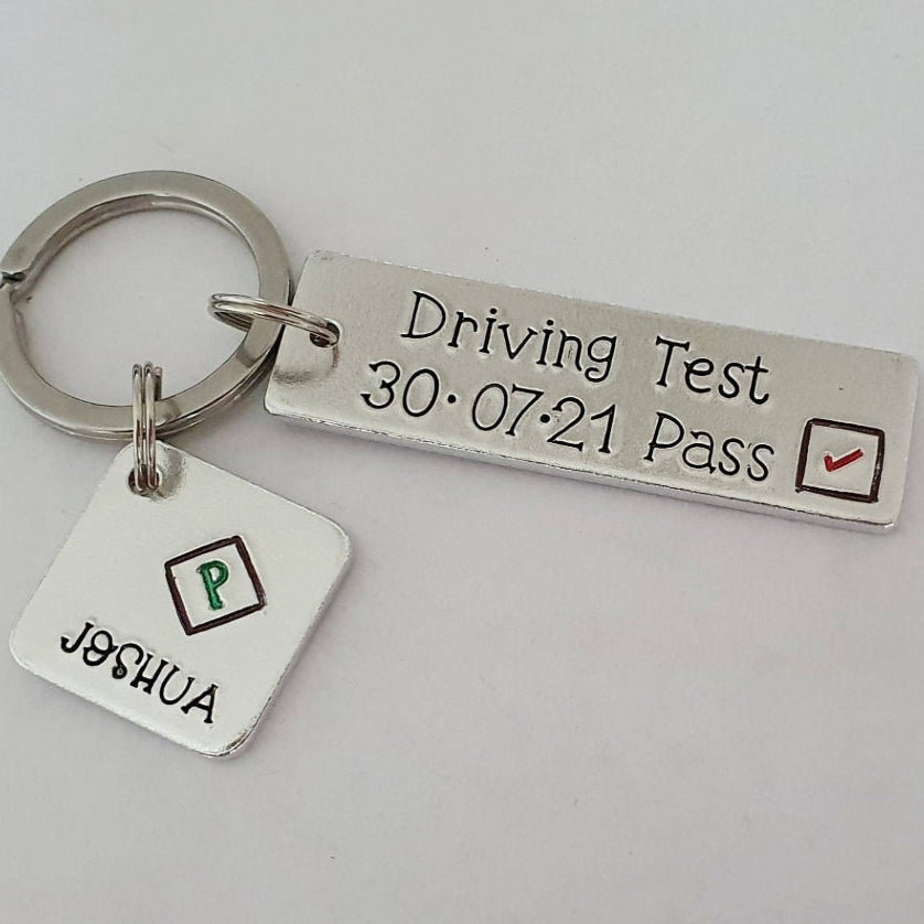 Driving Test Pass Keyring — Personalised Gift